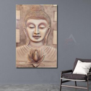 Budha Wall Mural Size - 7ft x 5ft | 6ft x 4ft