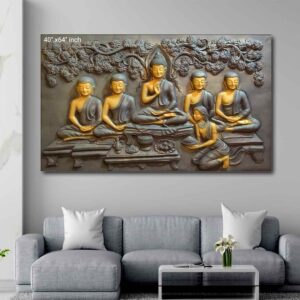 Budha Wall Mural Size - 40" Inches x 64" Inches