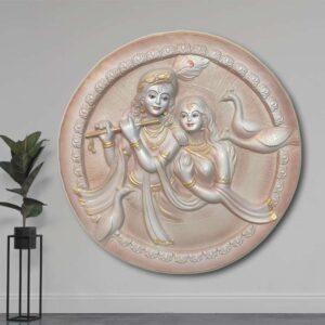 Radha Krishna Mural Size - 30" Inches x 30" Inches