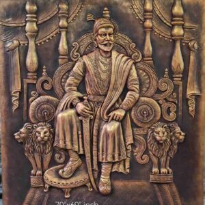 Shivaji Maharaja Fibre Wall Mural Size-70" x 69" Inches