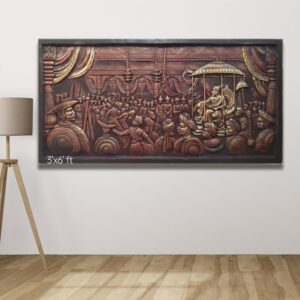 Chatrapati-shivaji-fiber-wall-mural Size - 3ft x 6ft